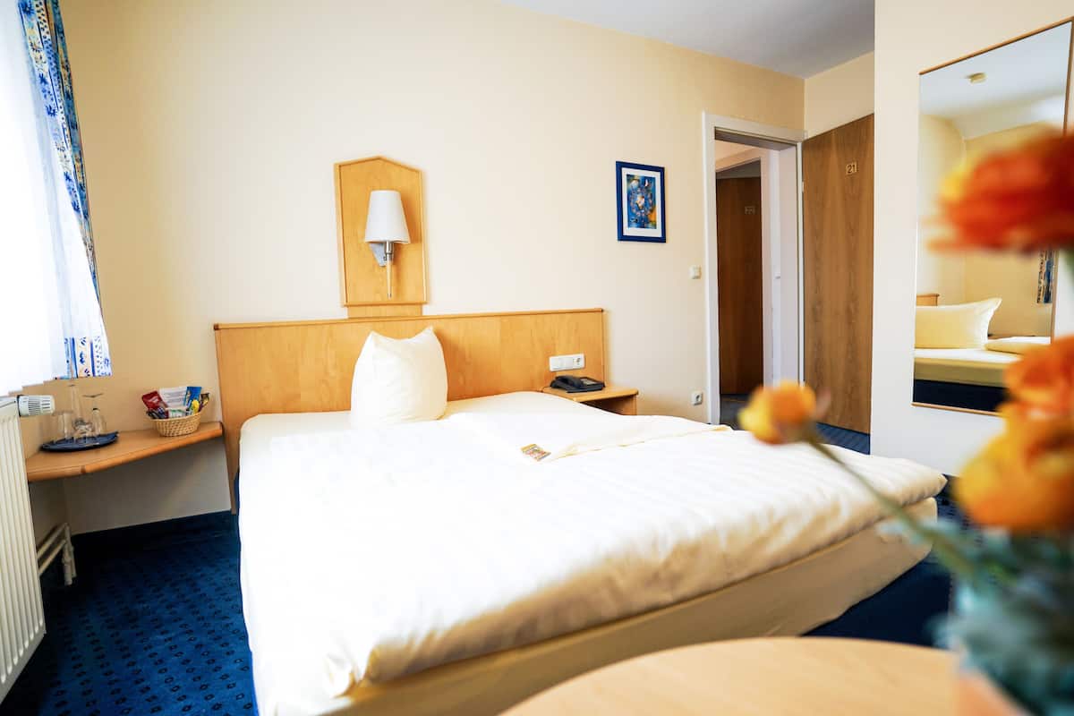 single room | minibar, in-room safe, desk, blackout curtains