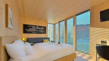 Estudio Deluxe | 1 habitación, ropa de cama hipoalergénica, minibar y escritorio