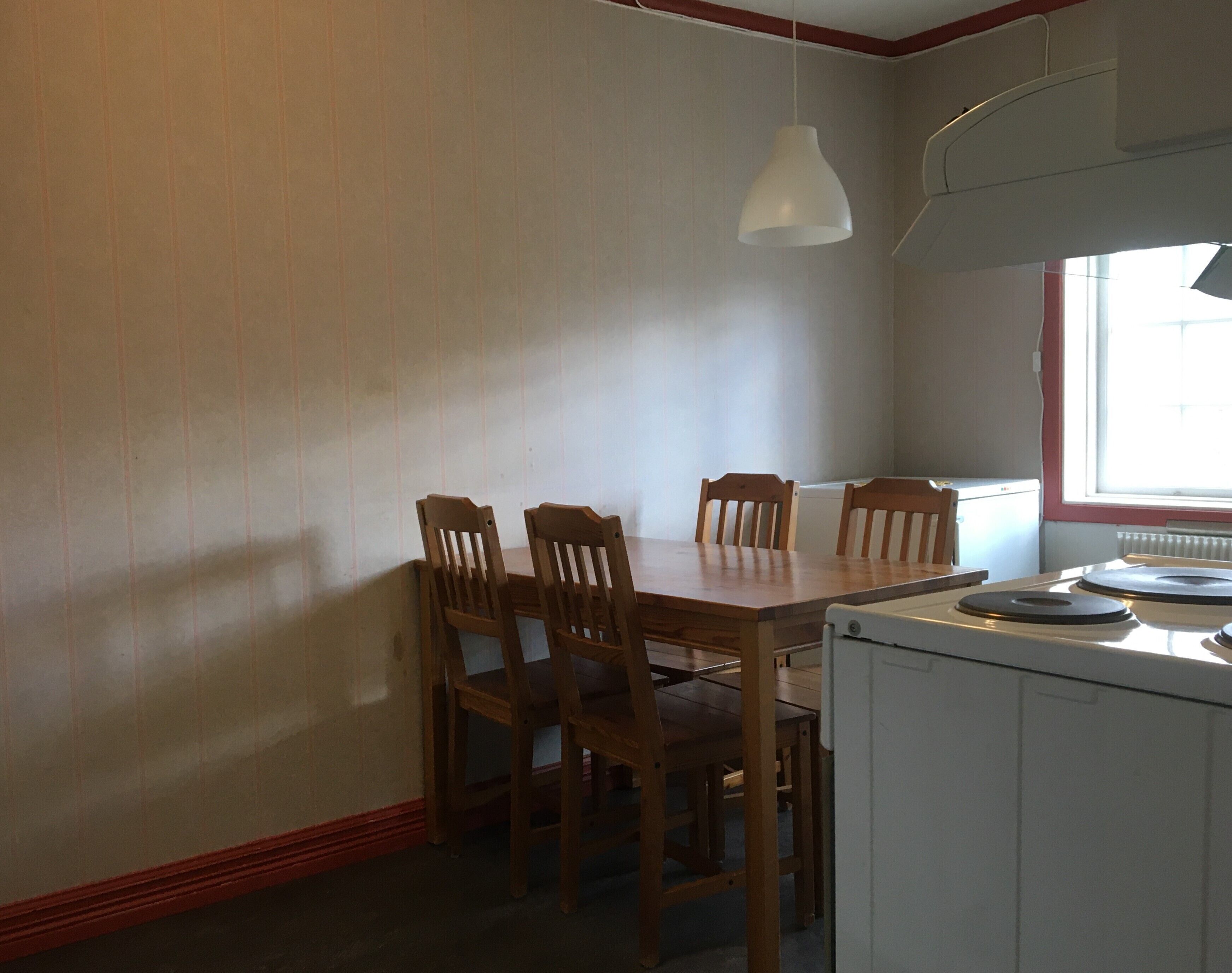 Spiseområde på rommet