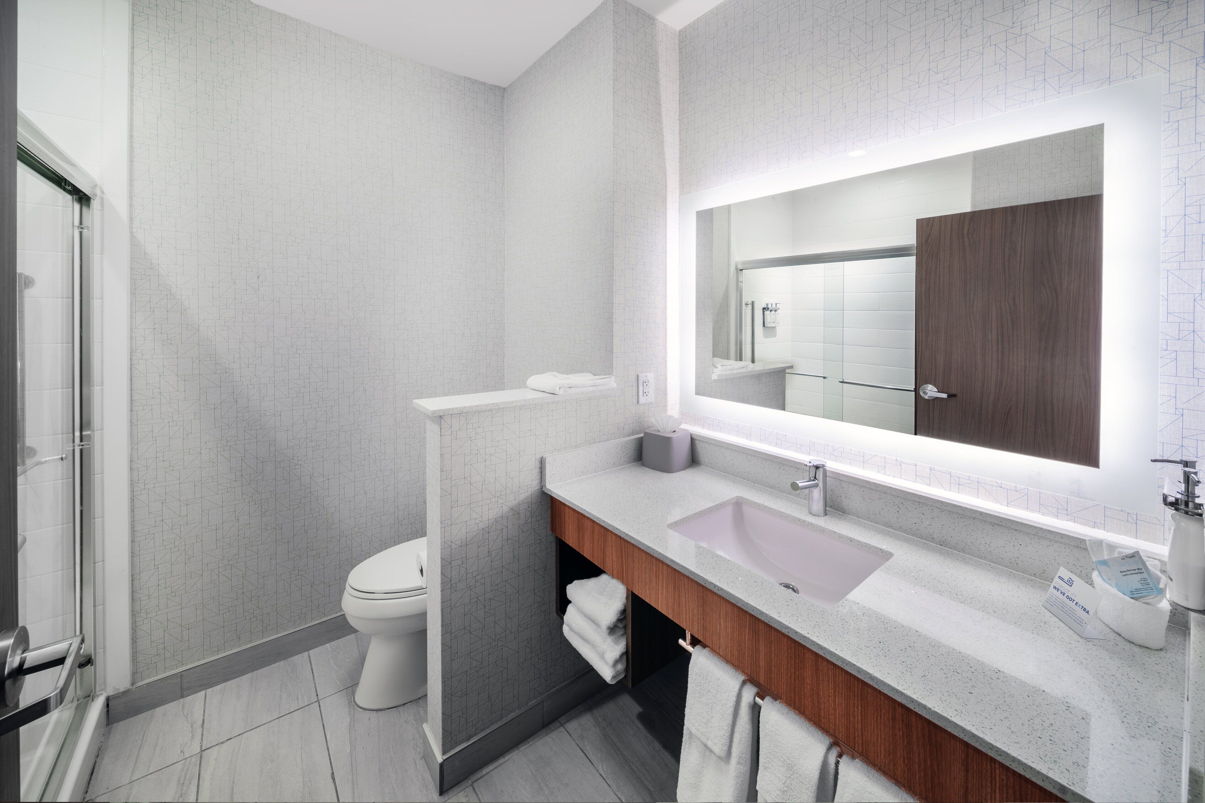 standard room | bathroom | separate bathtub and shower, hair dryer, towels