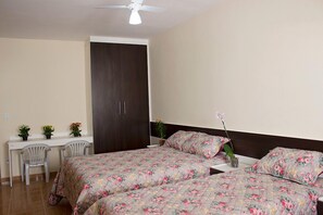 Minibar, escritorio, wifi gratis y ropa de cama