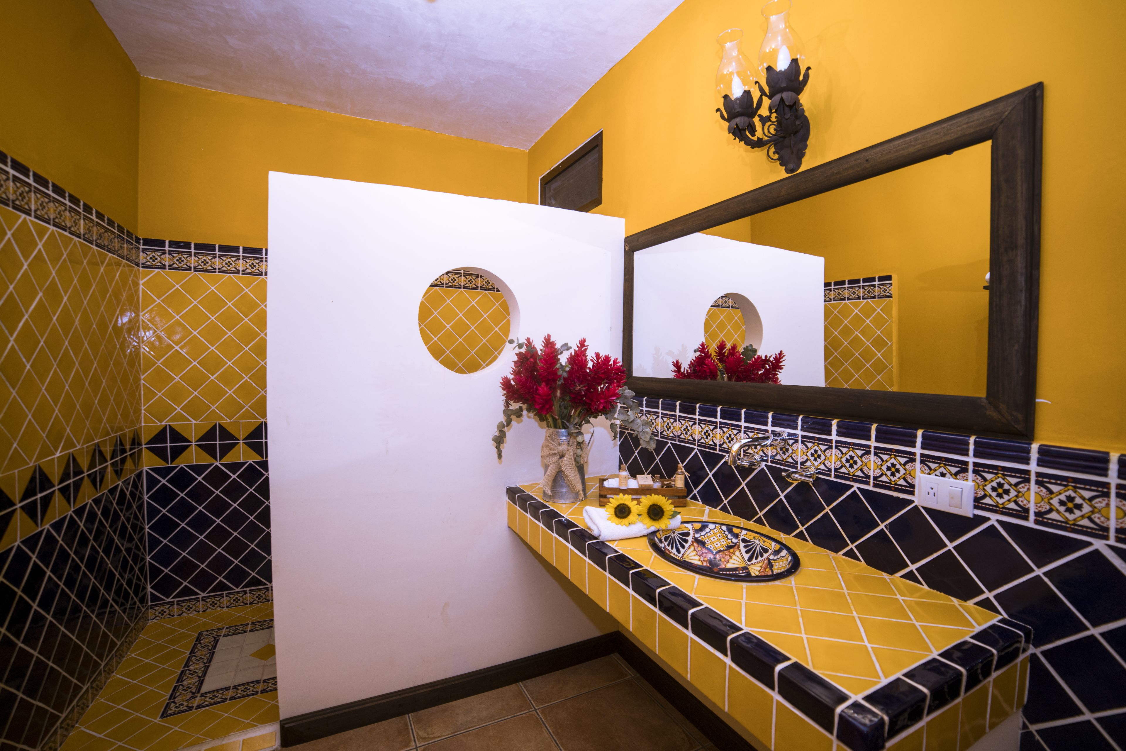 deluxe double room, 2 double beds, non smoking | bathroom | designer toiletries, hair dryer, towels