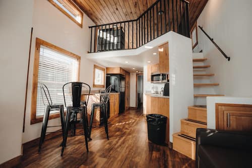 Teton Loft Cabin | Living area | Smart TV, Hulu, streaming services