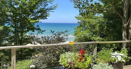 Forested Pentwater Vacation Rental - Walk to Beach
