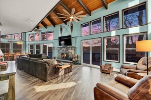 Smart TV, fireplace, video games, books