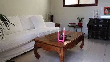 Een televisie en boeken