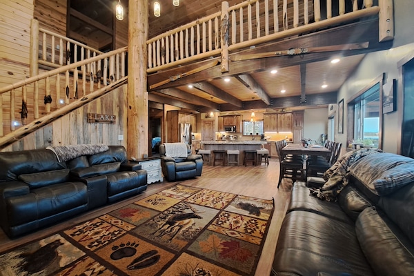 Smart TV, fireplace, foosball, table tennis