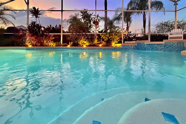 Una piscina riscaldata