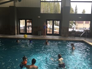 Indoor pool, a heated pool