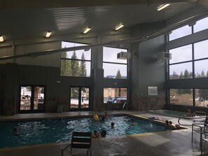 Indoor pool, a heated pool - 2 BR 1-1/4 Bath Dog friendly, Hi Country Haus 1st Flr WP Condo by river, Cozy!!! (Winter Park)