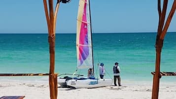Sun loungers, beach towels