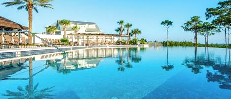 Et oppvarmet basseng