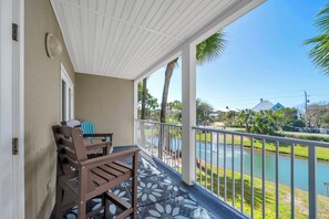 Terrace/patio - 🏖️LakeViews~Walk2Beach~ComplexPool~Updated~Gulf Place Caribbean 204 (Santa Rosa Beach)