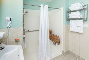 Hair dryer - *Roll-in Shower* Wheelchair Accessible Beach Front Hotel Suite (Gulf Shores)