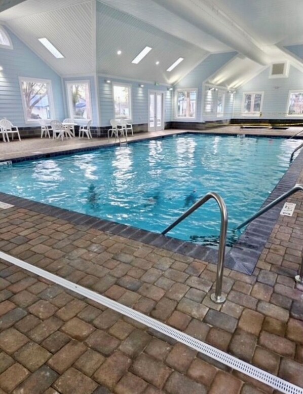 Indoor pool, a heated pool
