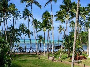 Close up beachfront view from your private terrace