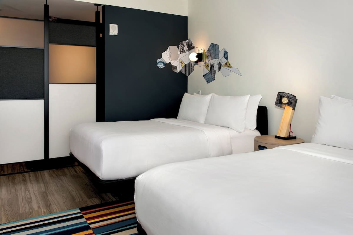 aloft, Room, 2 Queen Beds | In-room safe, blackout drapes, free cribs/infant beds, free WiFi