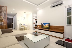 Apartment, 2 Bedrooms | Living room | Flat-screen TV - Salalem Monarchy Apartment Han Riverside (Da Nang)