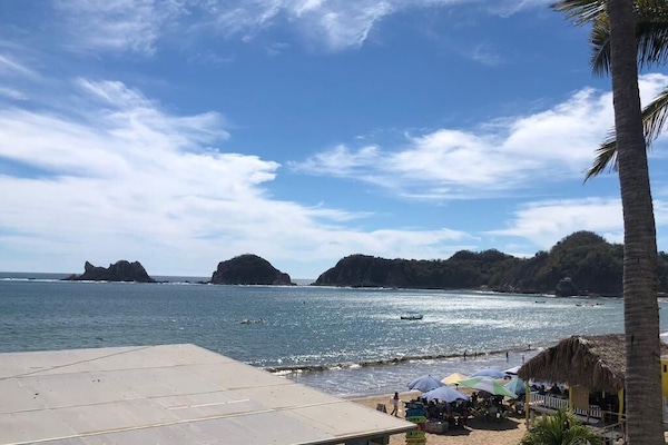 Superior Bungalow, Kitchen, Beach View (4 Double Beds ) | Beach/ocean view