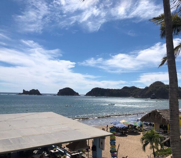 Superior Bungalow, Kitchen, Beach View (4 Double Beds ) | Beach/ocean view