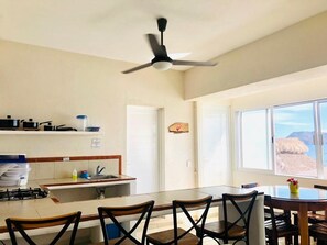 Superior Bungalow, Kitchen, Beach View (4 Double Beds ) | Private kitchen