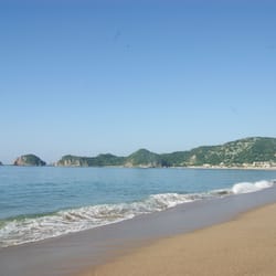 Vlak bij het strand