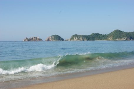 靠近海滩