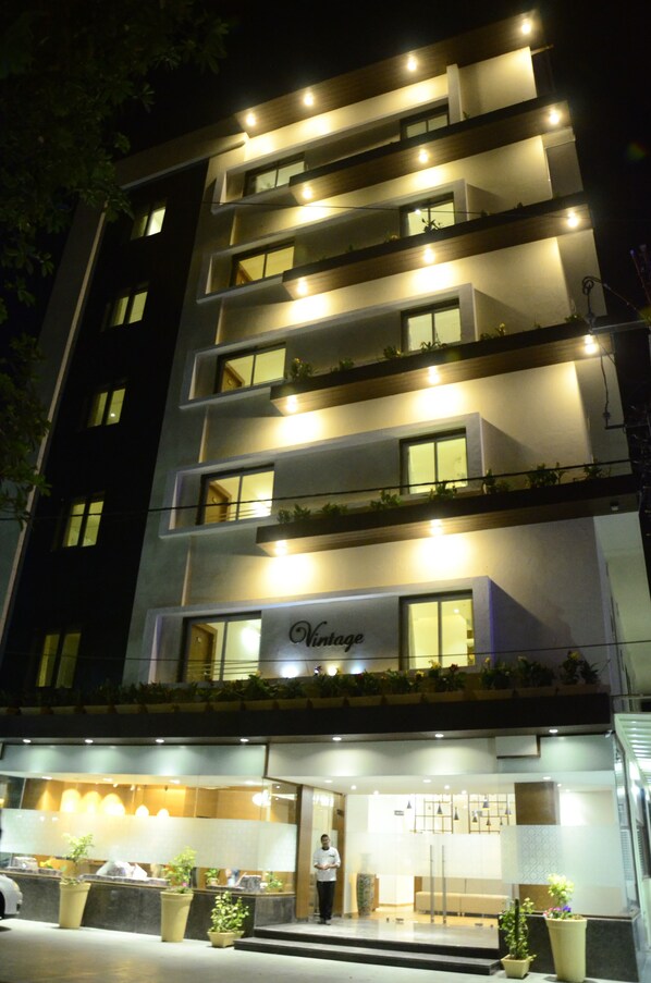 Front of property - evening/night - Vintage Hotel (Vadodara)