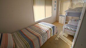 2 bedrooms, iron/ironing board