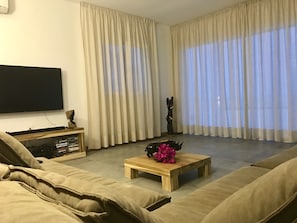 Luxury Apartment, 3 Bedrooms, Ocean View (Moja) | Television - Amani Home Zanzibar (Kiwengwa)