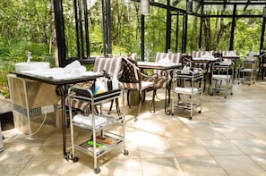 Hot stone massages, deep-tissue massages
