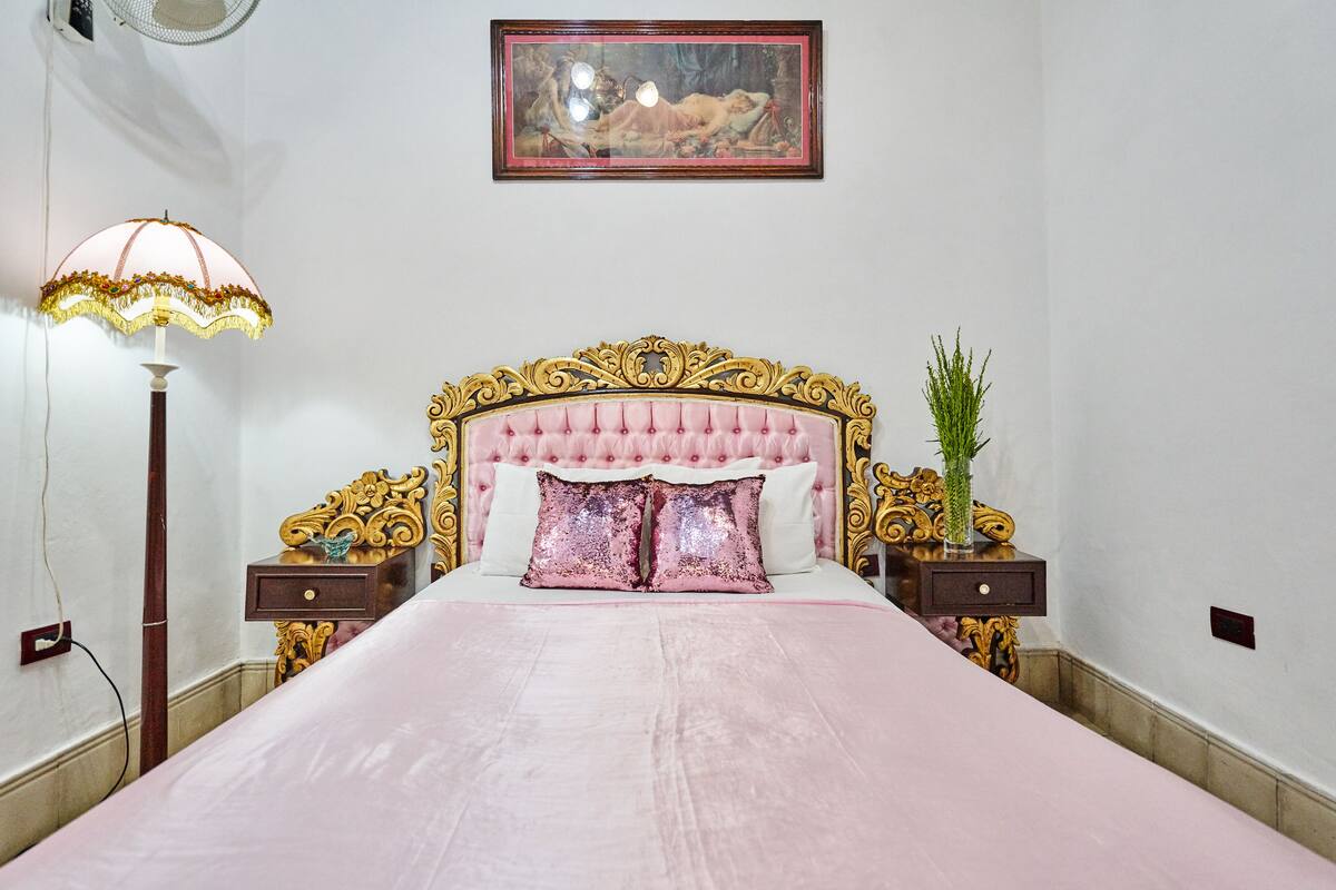 Standard Double Room, 1 Queen Bed, Non Smoking (Private bathroom outside of the room) | 1 bedroom, minibar, in-room safe, individually decorated