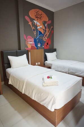Chambre Deluxe avec lits jumeaux, 2 lits une place, non-fumeur