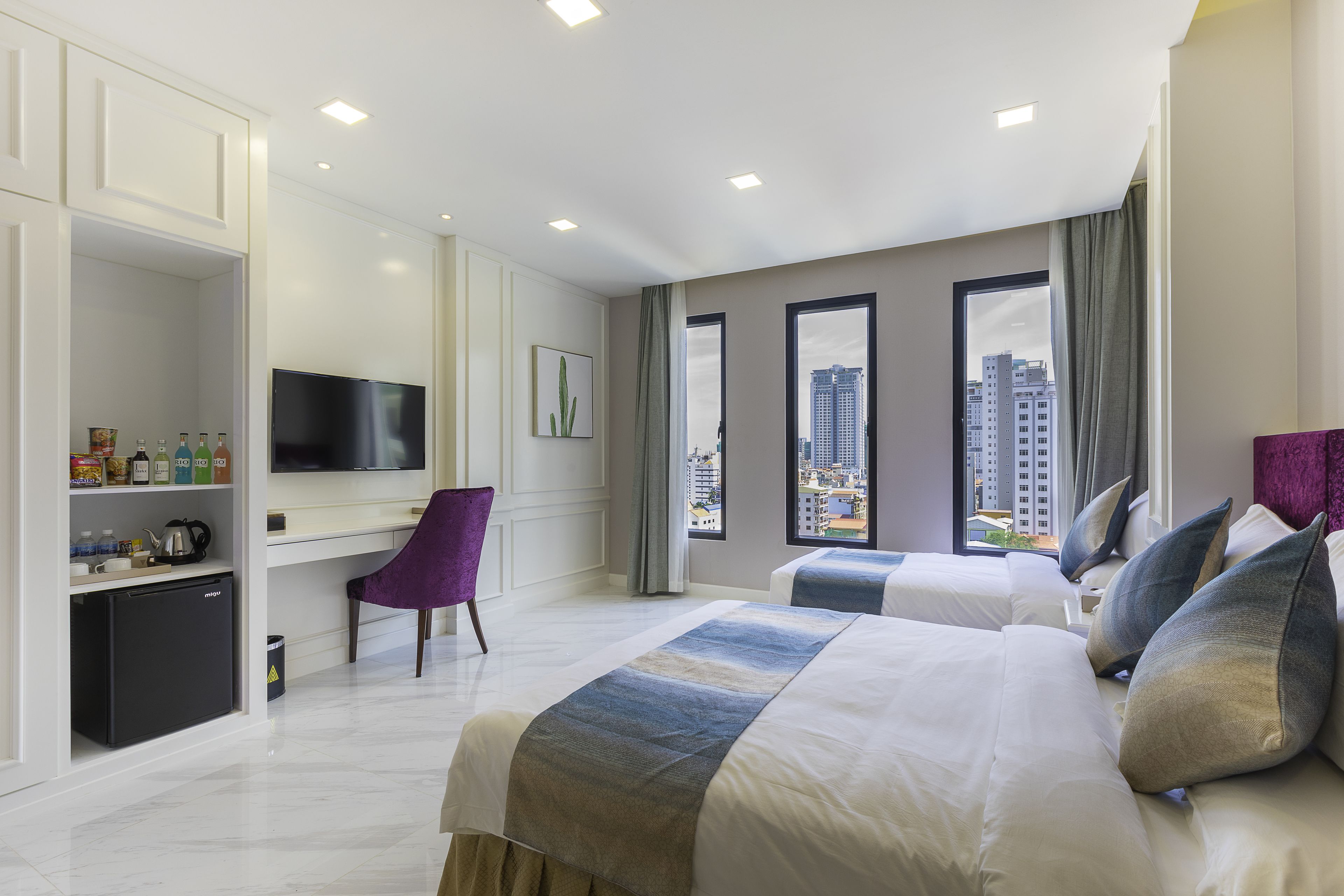 superior triple room | premium bedding, minibar, in-room safe, desk