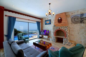 Villa, 2 Bedrooms | Living room | Plasma TV - Villa Goze (Kas)