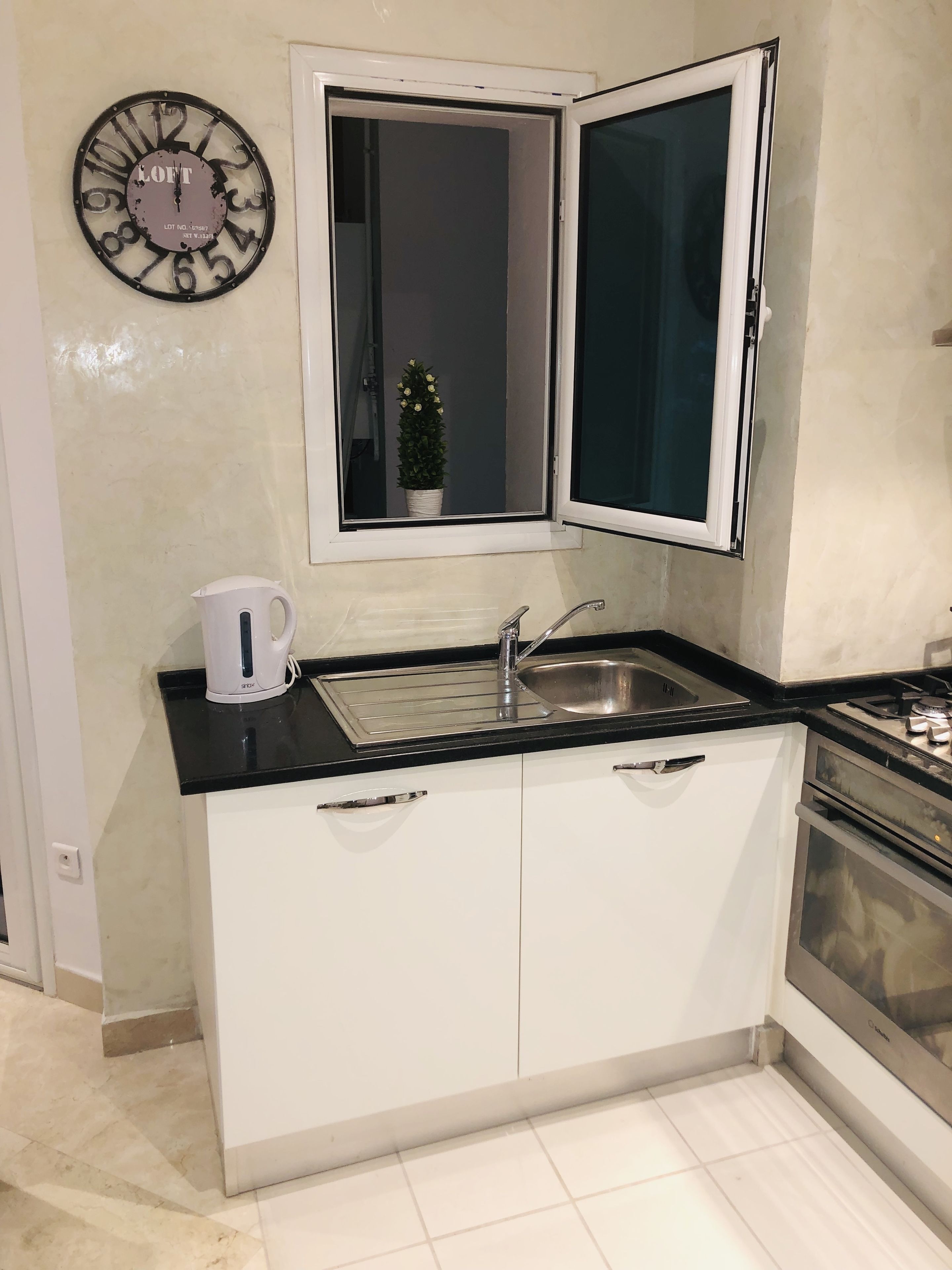 apartment | private kitchen | full-sized fridge, microwave, oven, stovetop