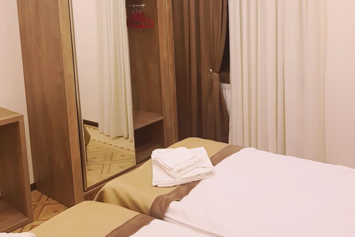 Standard Double Room | Desk, blackout drapes, soundproofing, iron/ironing board (on request)