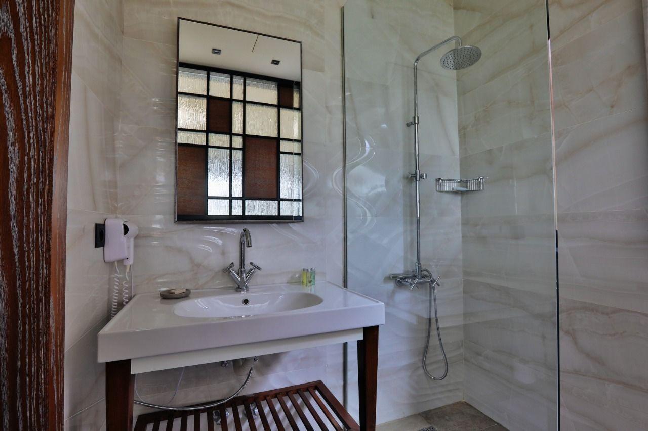 free toiletries, hair dryer, slippers, towels