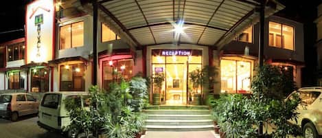 Front of property – evening/night