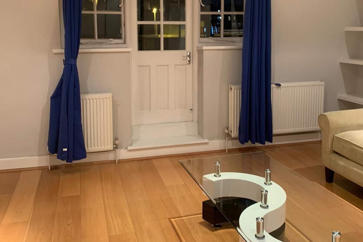 Basic Apartment, 2 Queen Beds, Non Smoking, City View | Living area
