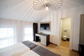 Chambre Affaires avec lits jumeaux | Rideaux occultants, chambres insonorisées, Wi-Fi gratuit, draps fournis