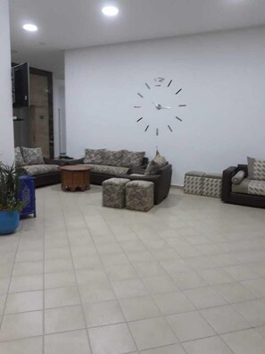 Sitteområde i lobbyen