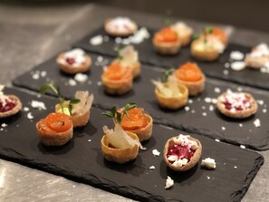 Dinner served, local cuisine