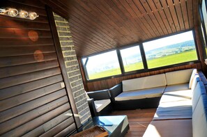 Comfort-Chalet, 5 Schlafzimmer | Wohnbereich | Flachbildfernseher