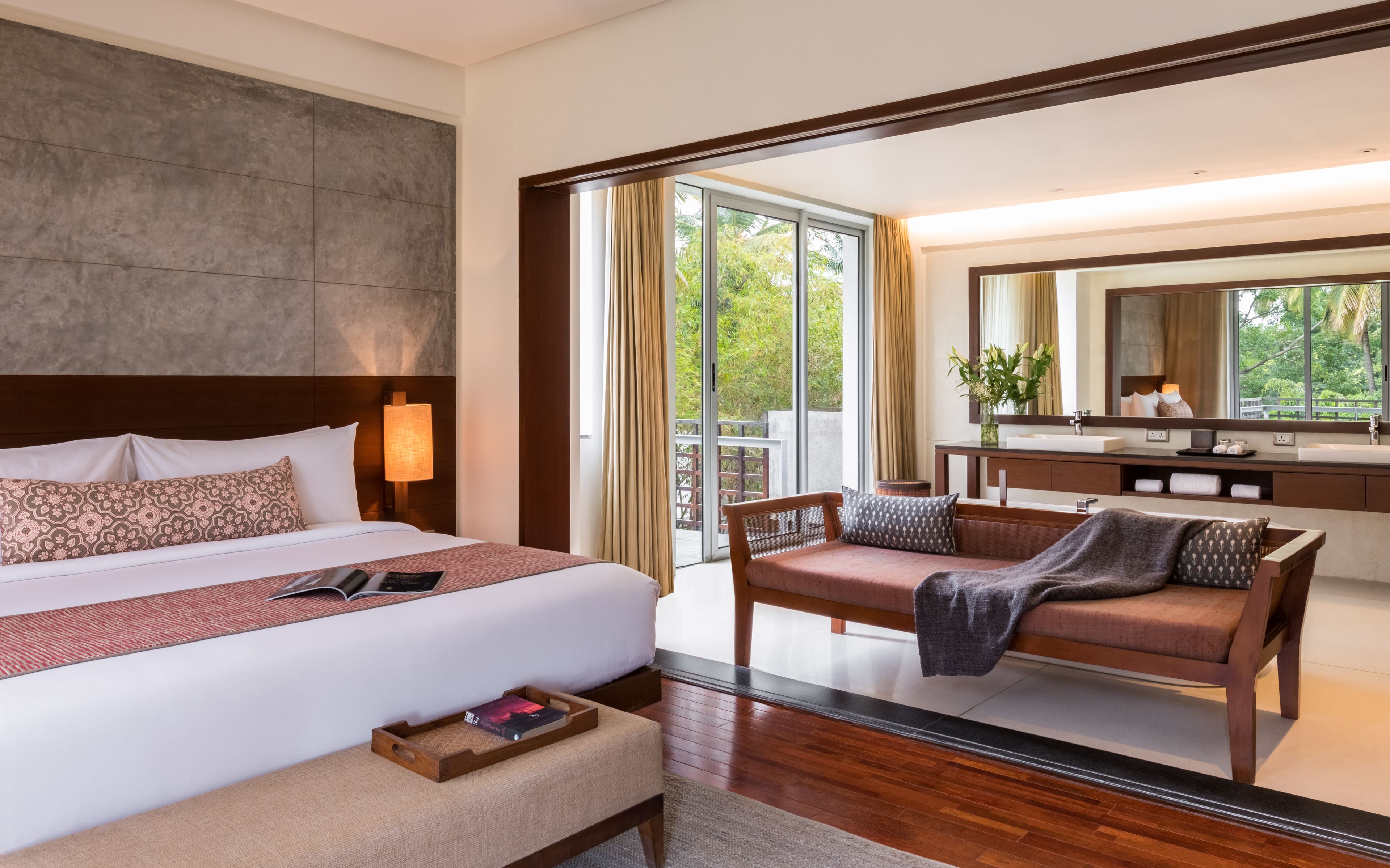 Phòng Suite Cao cấp, 1 giường cỡ king | 1 phòng ngủ, bộ trải giường bằng vải cotton Ai Cập 