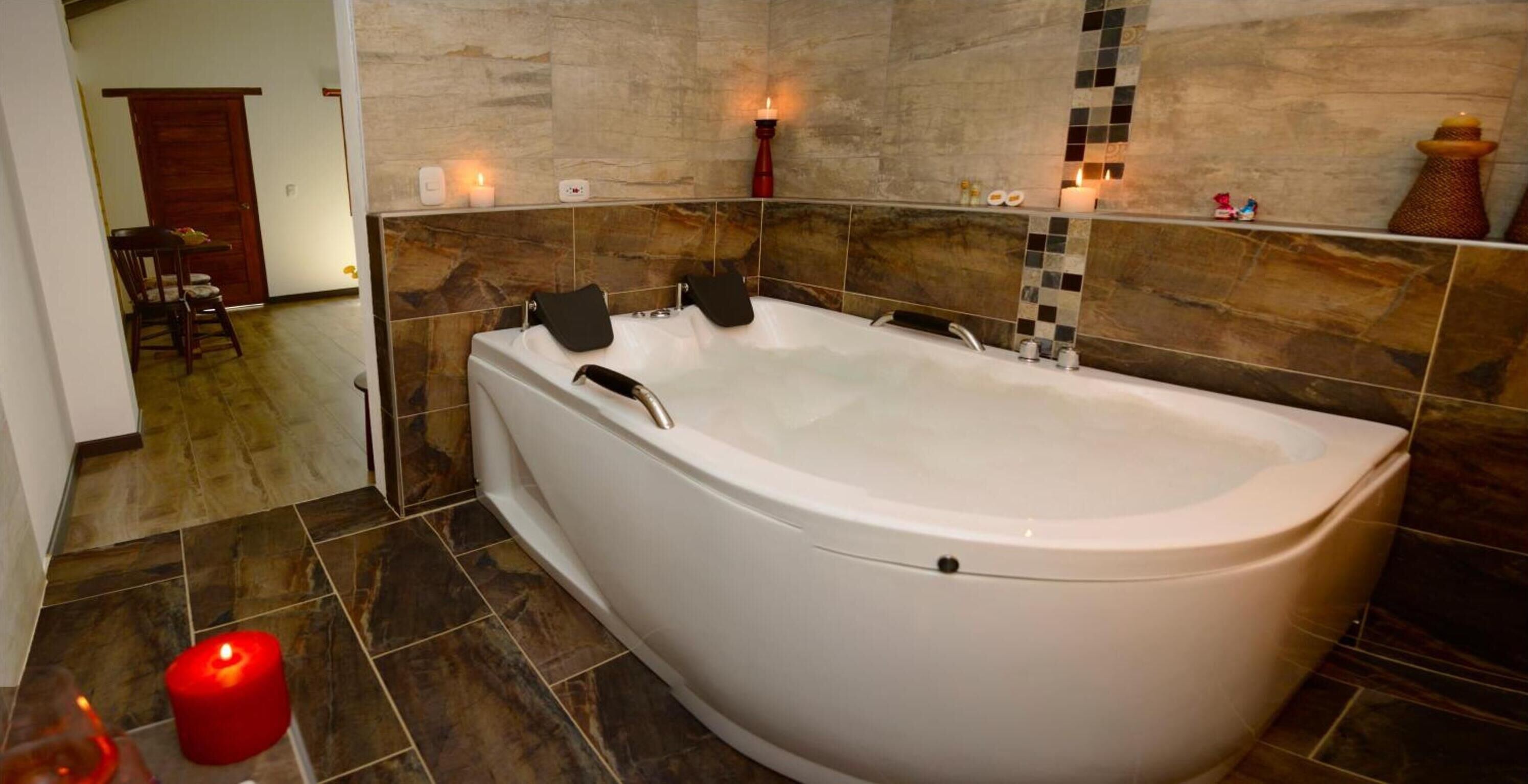 free toiletries, hair dryer, towels