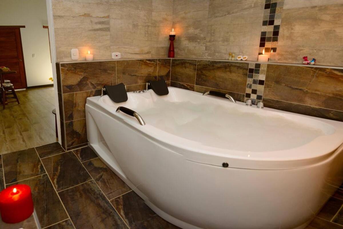 free toiletries, hair dryer, towels