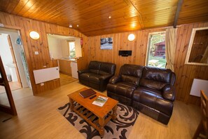 Lodge, 2 Bedrooms (Balmoral) | Living area | Smart TV, DVD player - Invercauld Lodges (Ballater)