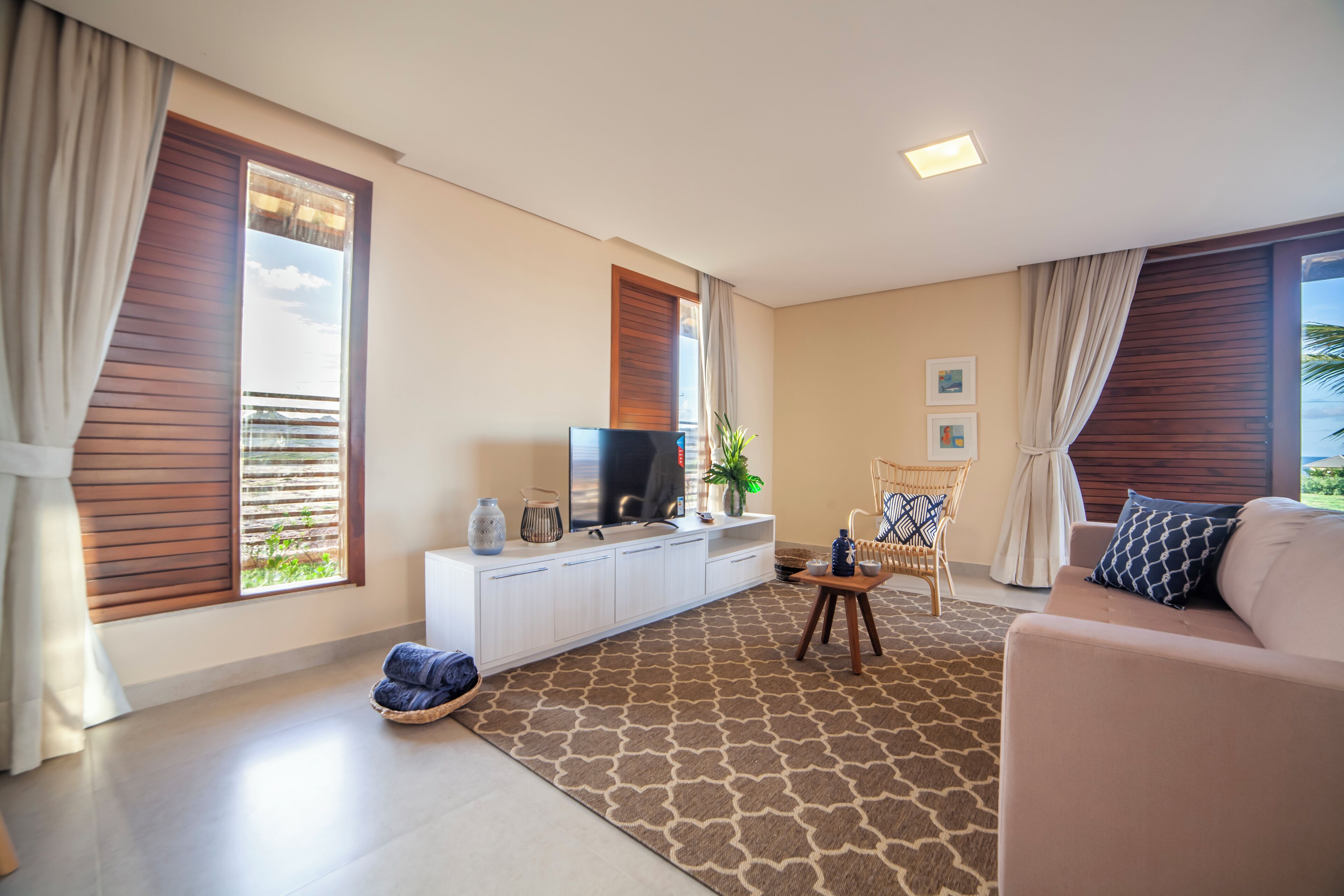 villa iracema sea view - 2 suítes com piscina | living area | smart tv