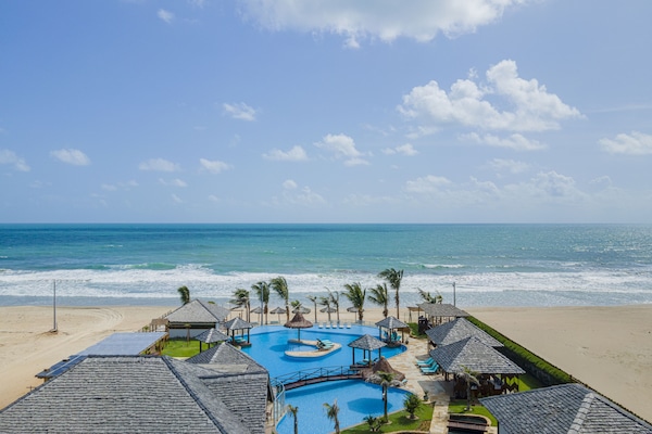 Private beach, white sand, free beach shuttle, free beach cabanas